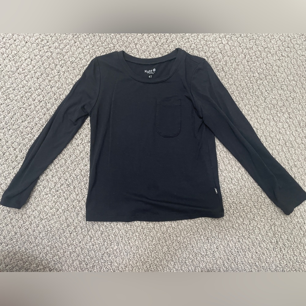 Kyte Baby Long Sleeve Black shirt -4T